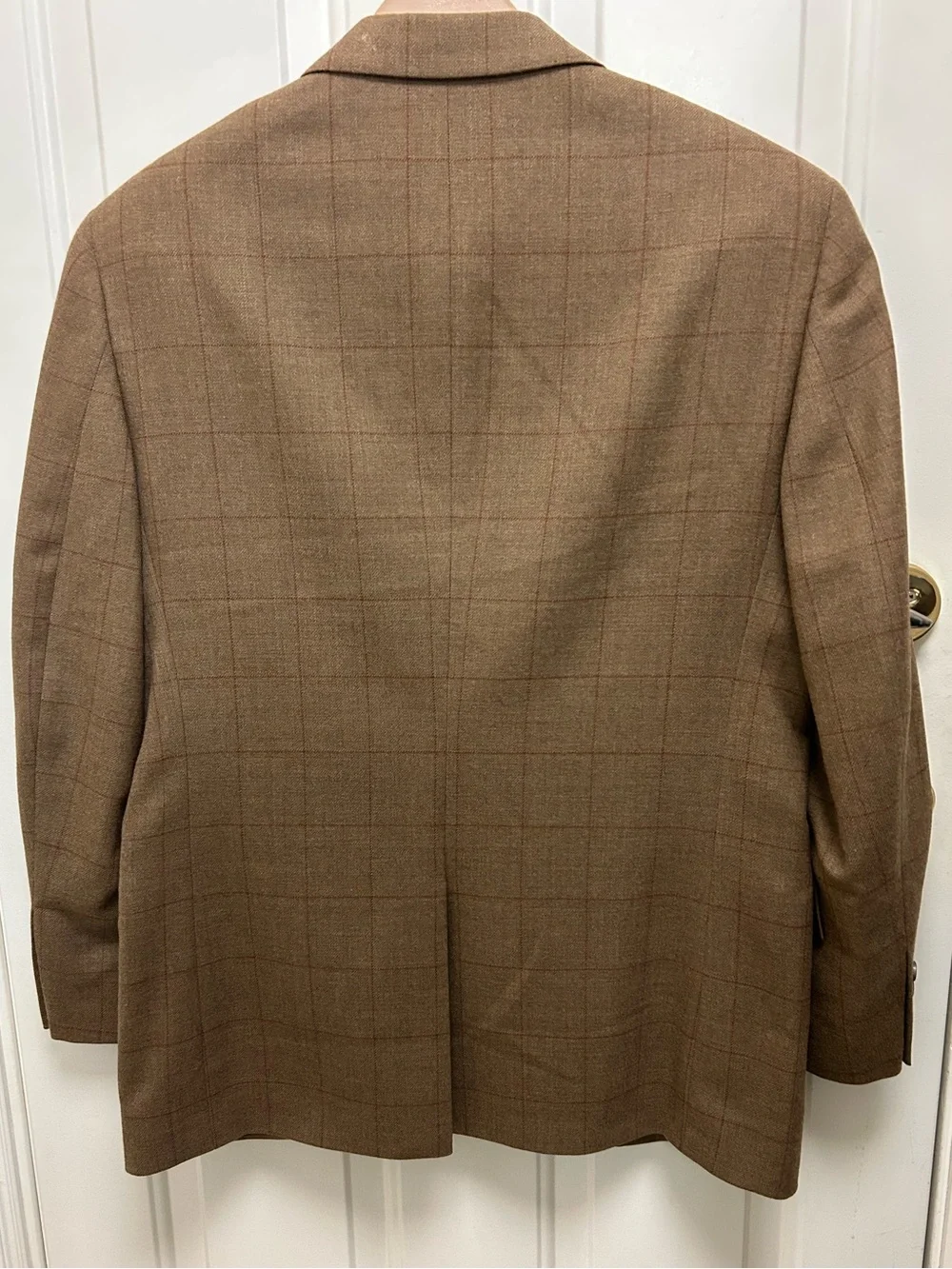 Jos. A. Bank Brown Windowpane Wool Sport Coat